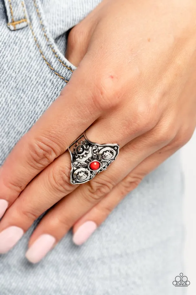 Paparazzi Jewelry Rings Paparazzi Ring Crafted Couture Red