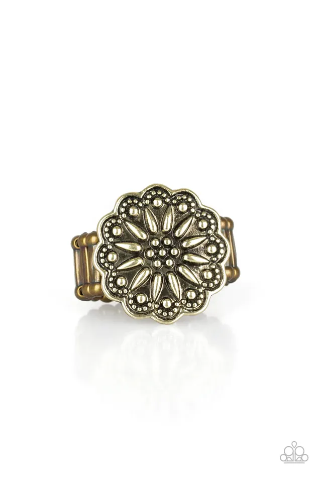 Paparazzi Jewelry Rings Paparazzi Ring Desert Sunflower Brass