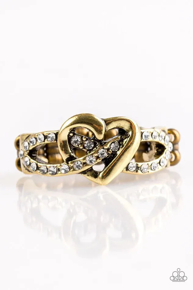 Paparazzi Jewelry Rings Paparazzi Ring Heavenly Heart Brass