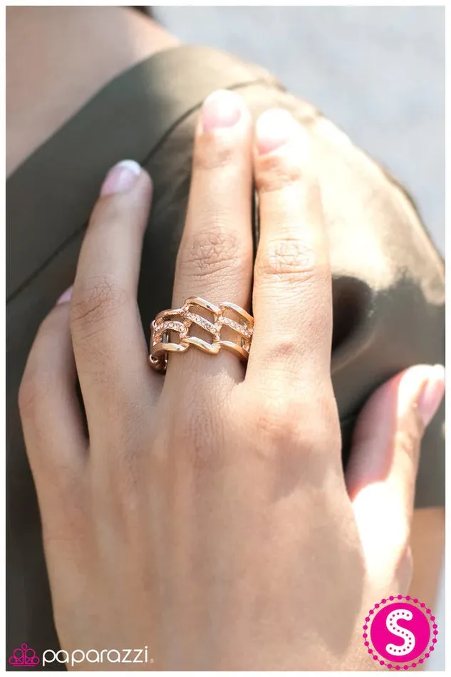 Paparazzi Jewelry Rings Paparazzi Ring Ladies Night Gold
