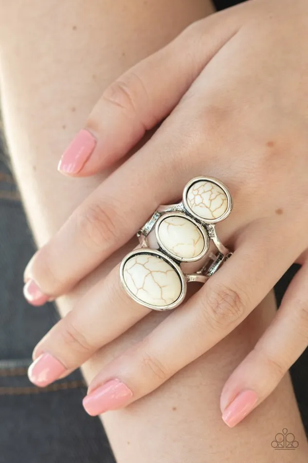 Paparazzi Jewelry Rings Paparazzi Ring Rural Revolution White