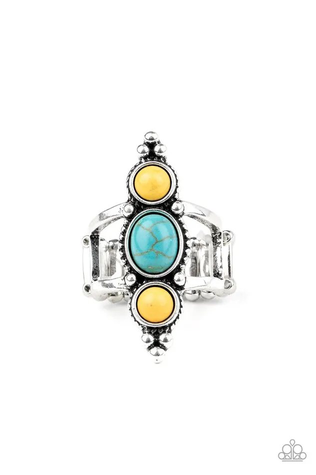 Paparazzi Jewelry Rings Paparazzi Ring Sahara Sage Yellow Paparazzi Jewelry Rings Paparazzi Ring Sahara Sage Yellow