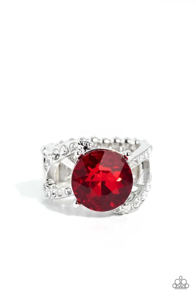 Paparazzi Jewelry Rings Paparazzi Ring Scintillating Swirl Red Paparazzi Jewelry Rings Paparazzi Ring Scintillating Swirl Red