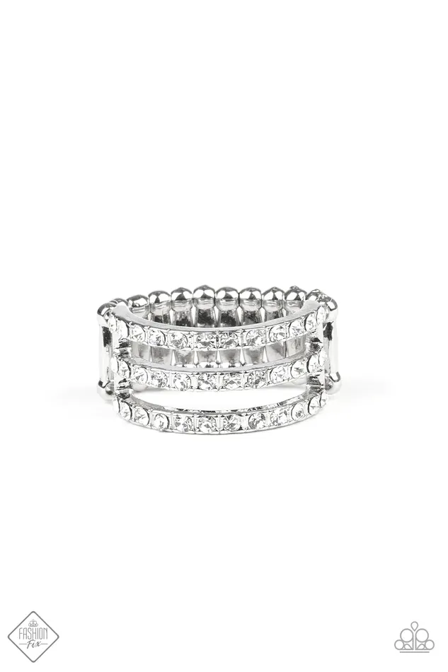 Paparazzi Jewelry Rings Paparazzi Ring Seeking Shimmer White