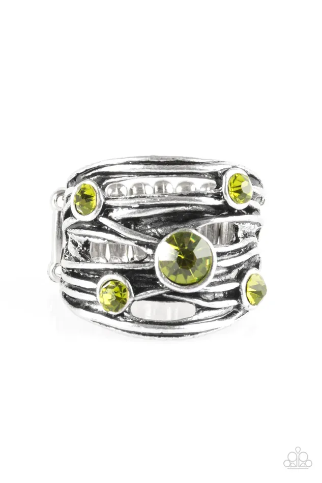 Paparazzi Jewelry Rings Paparazzi Ring Sparkle Struck Green