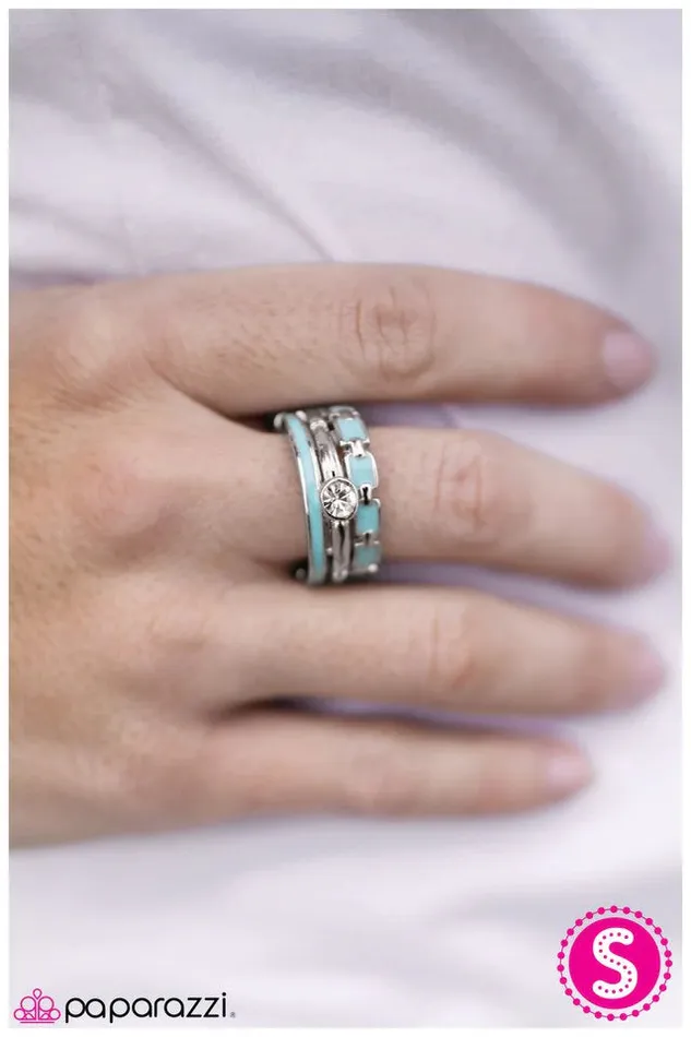 Paparazzi Jewelry Rings Paparazzi Ring Stairway To Heaven Blue