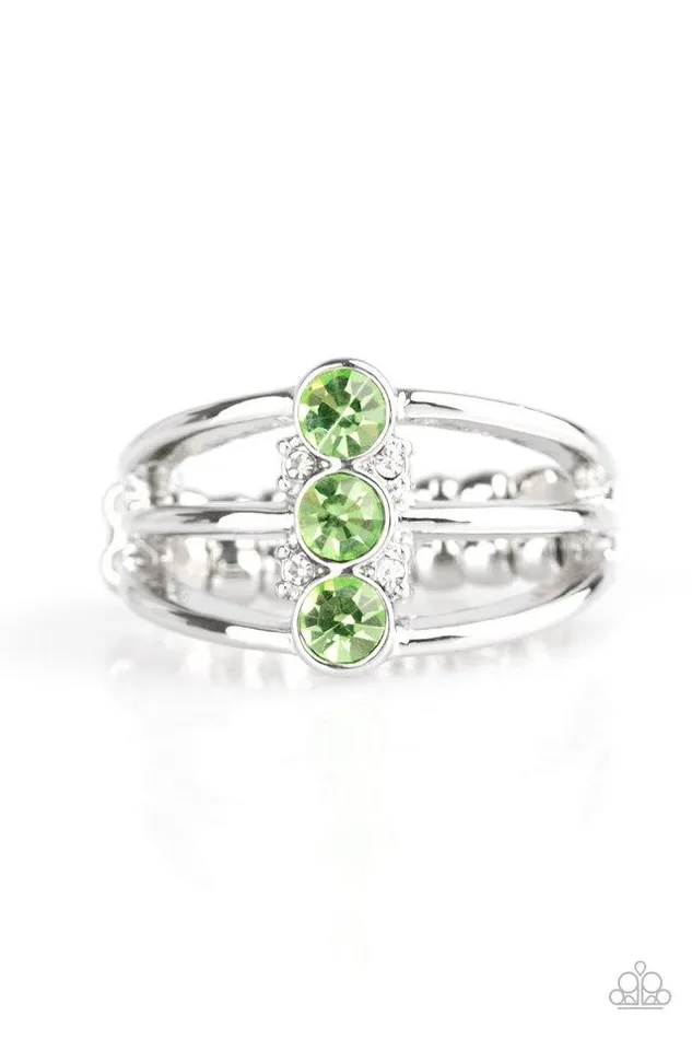 Paparazzi Jewelry Rings Paparazzi Ring Triple Crown Winner Green