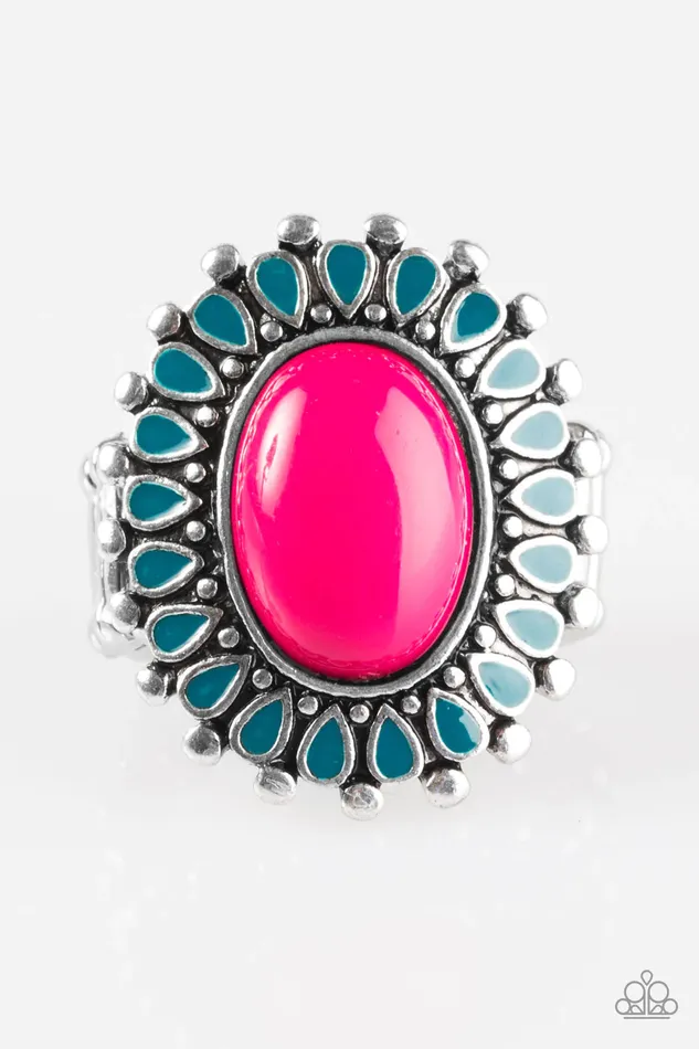 Paparazzi Jewelry Rings Paparazzi Ring Wild Wallflower Pink