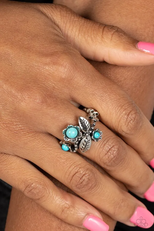 Paparazzi Jewelry Rings Paparazzi Ring Wonderland Wildflower Blue