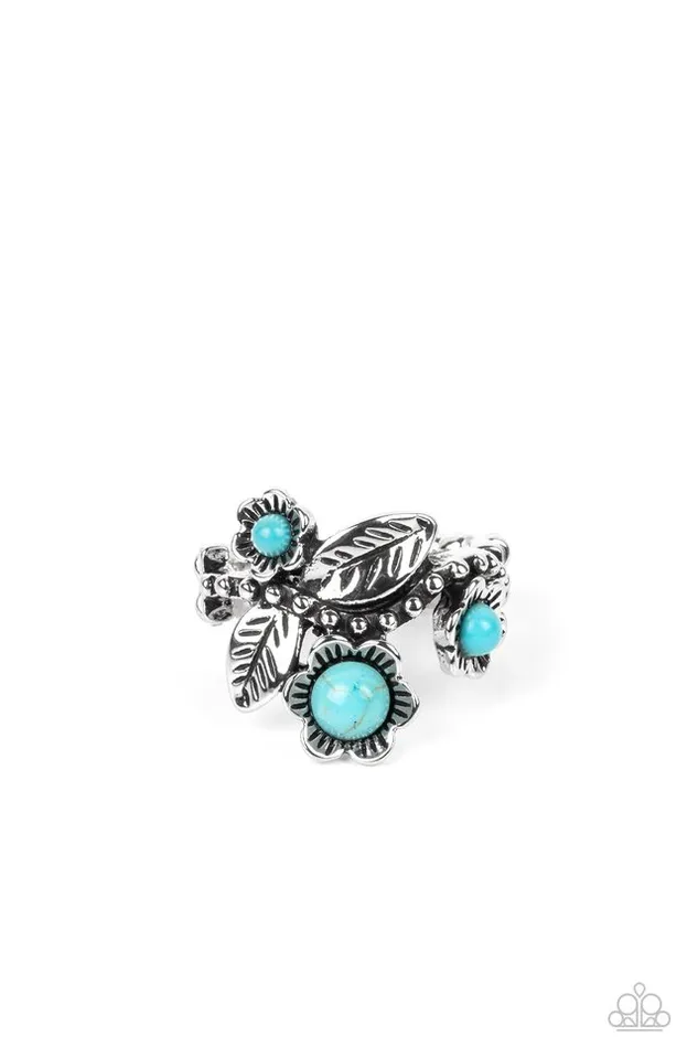 Paparazzi Jewelry Rings Paparazzi Ring Wonderland Wildflower Blue Paparazzi Jewelry Rings Paparazzi Ring Wonderland Wildflower Blue