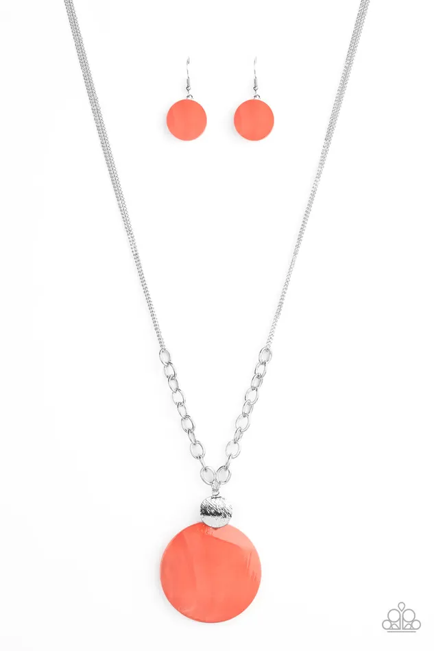 Paparazzi Necklace A TopSHELLer Orange Paparazzi Jewelry Necklaces