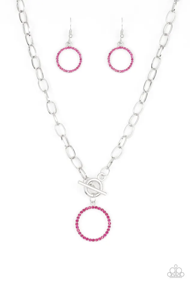 Paparazzi Necklace All In Favor Pink Paparazzi Jewelry Necklaces