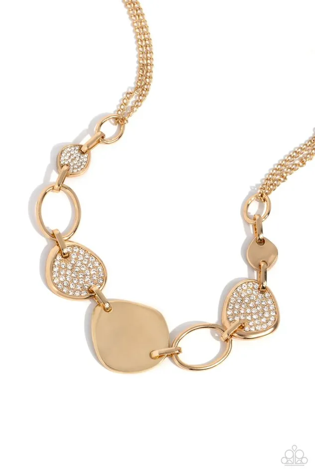 Paparazzi Necklace Asymmetrical Attention Gold Paparazzi Jewelry Necklaces Paparazzi Necklace Asymmetrical Attention Gold Paparazzi Jewelry Necklaces