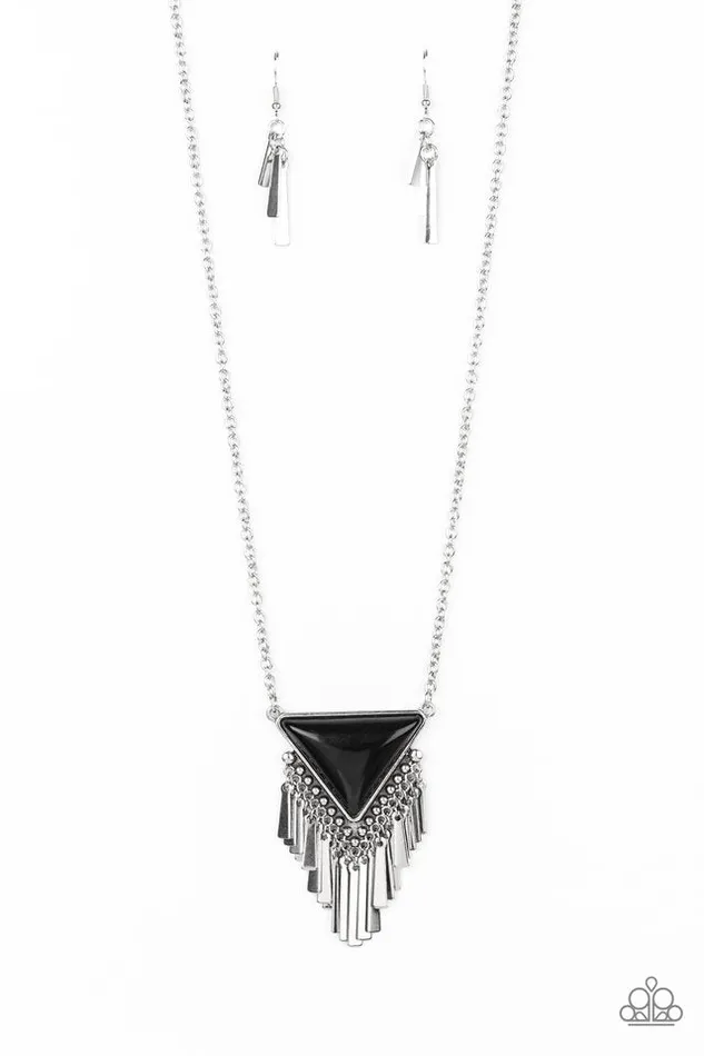 Paparazzi Necklace Badlands Bonanza Black Paparazzi Jewelry Necklaces