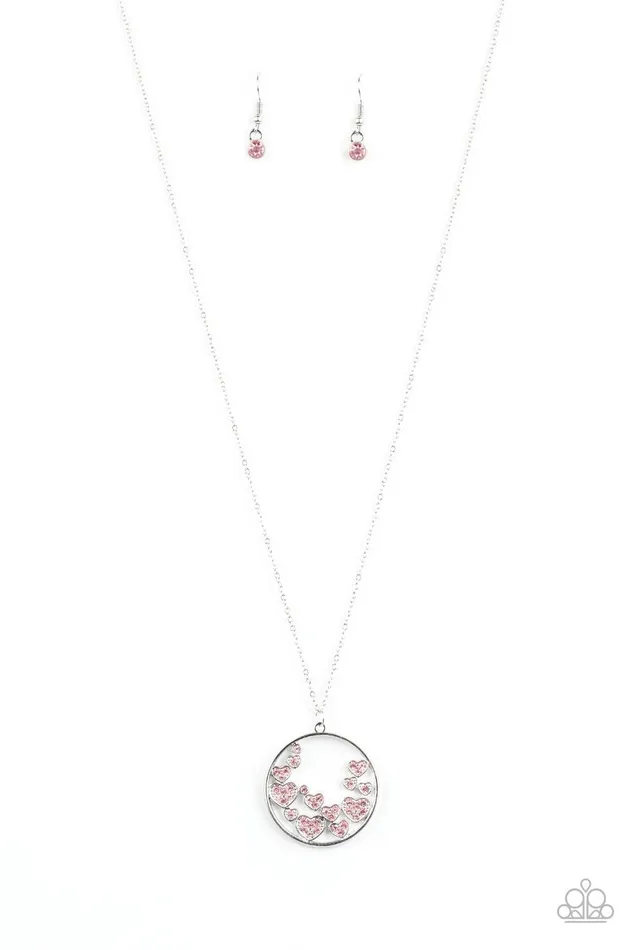 Paparazzi Necklace Call Me Cupid Pink Paparazzi Jewelry Necklaces
