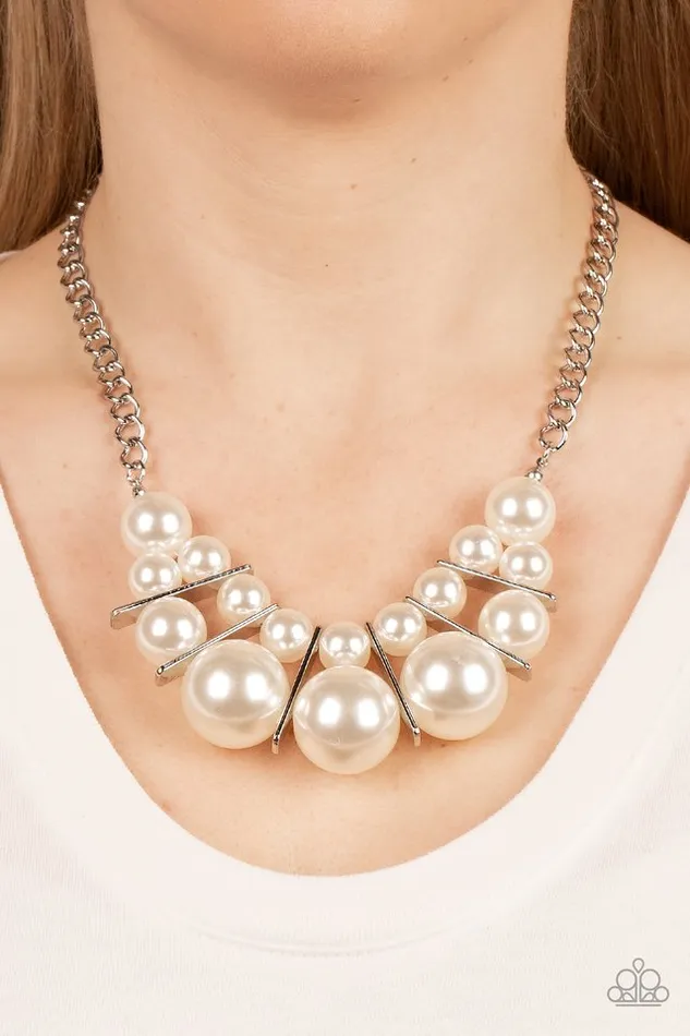 Paparazzi Necklace Challenge Accepted White Paparazzi Jewelry Necklaces