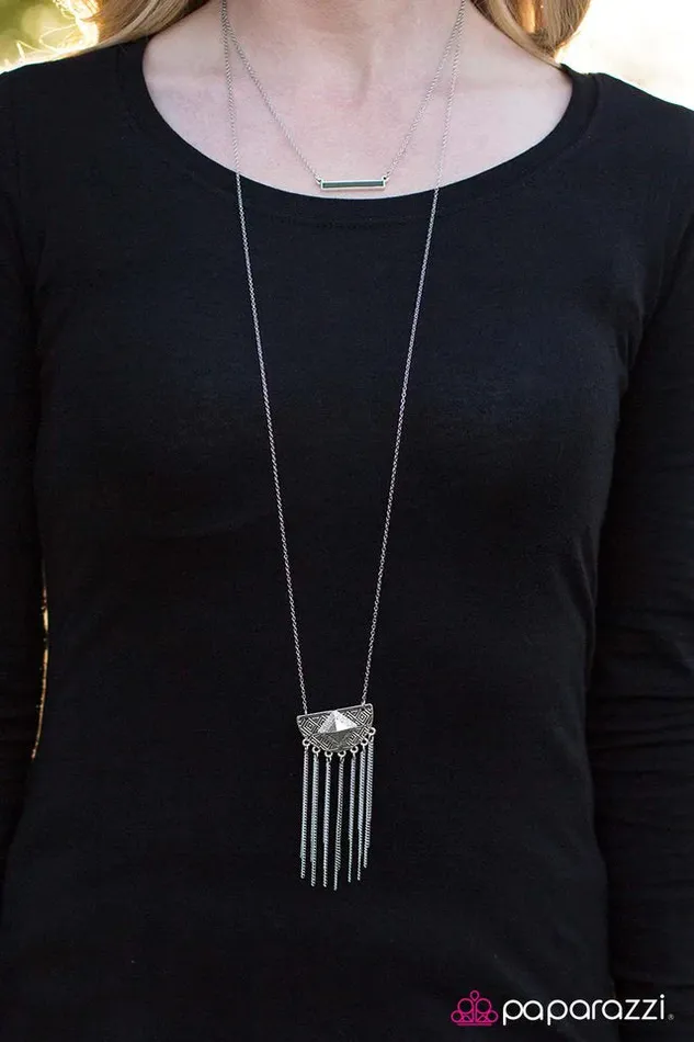 Paparazzi Necklace Chase The Wind Green Paparazzi Jewelry Necklaces
