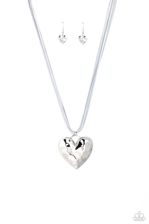 Paparazzi Necklace Confident Courtship Silver Paparazzi Jewelry Necklaces Paparazzi Necklace Confident Courtship Silver Paparazzi Jewelry Necklaces