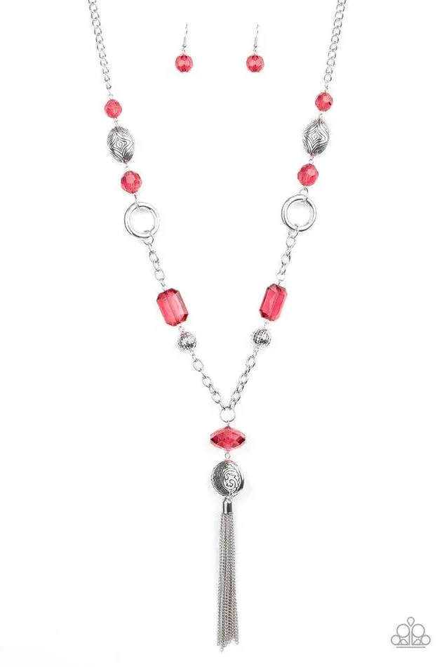 Paparazzi Necklace Ever Enchanting Red Paparazzi Jewelry Necklaces