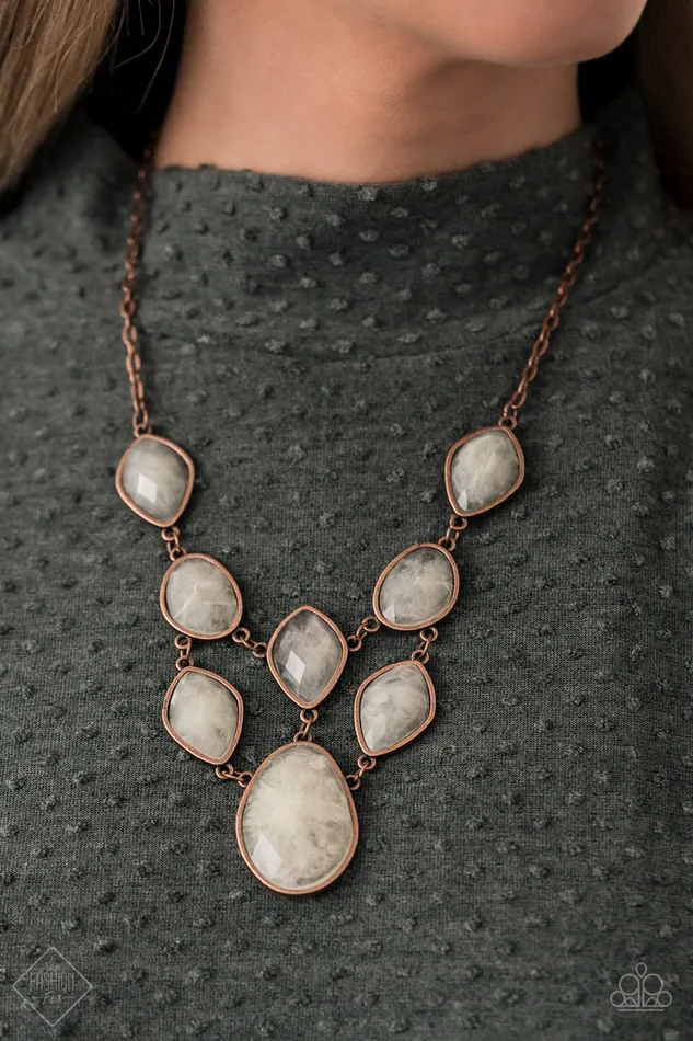 Paparazzi Necklace Fashion Fix Jan 2021 Opulently Oracle Copper Paparazzi Jewelry Necklaces