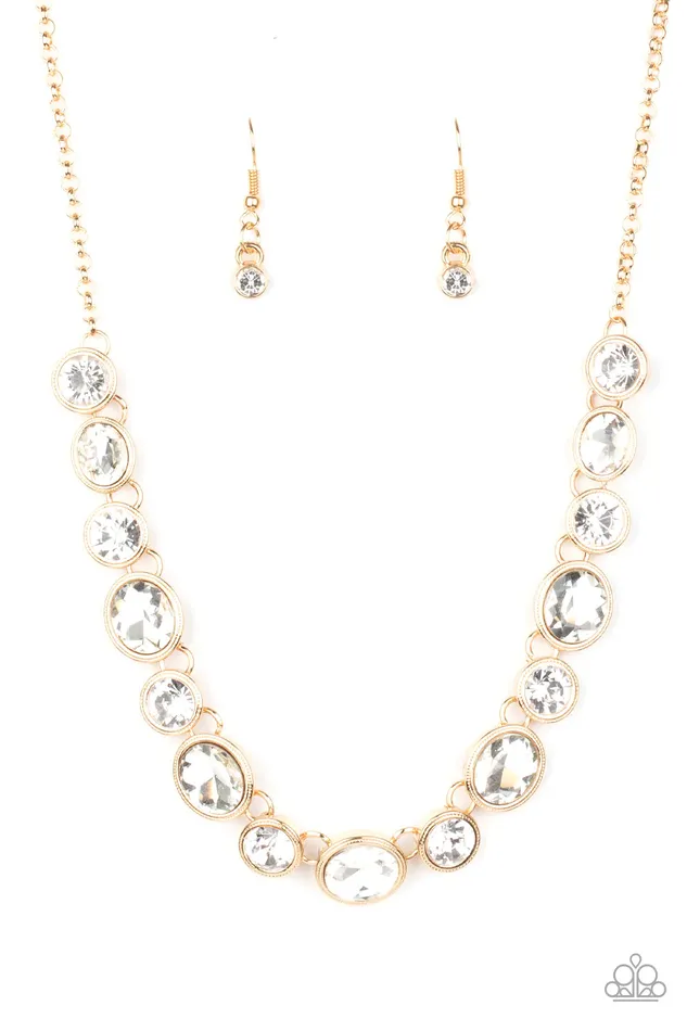 Paparazzi Necklace Girls Gotta Glow Gold Paparazzi Jewelry Necklaces