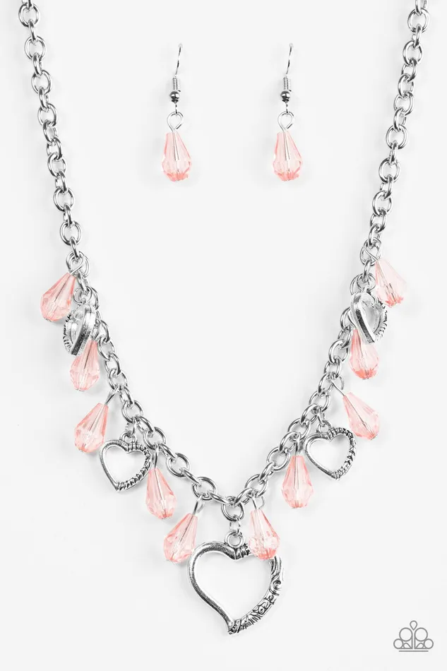 Paparazzi Necklace Keep Me In Your Heart Orange Paparazzi Jewelry Necklaces