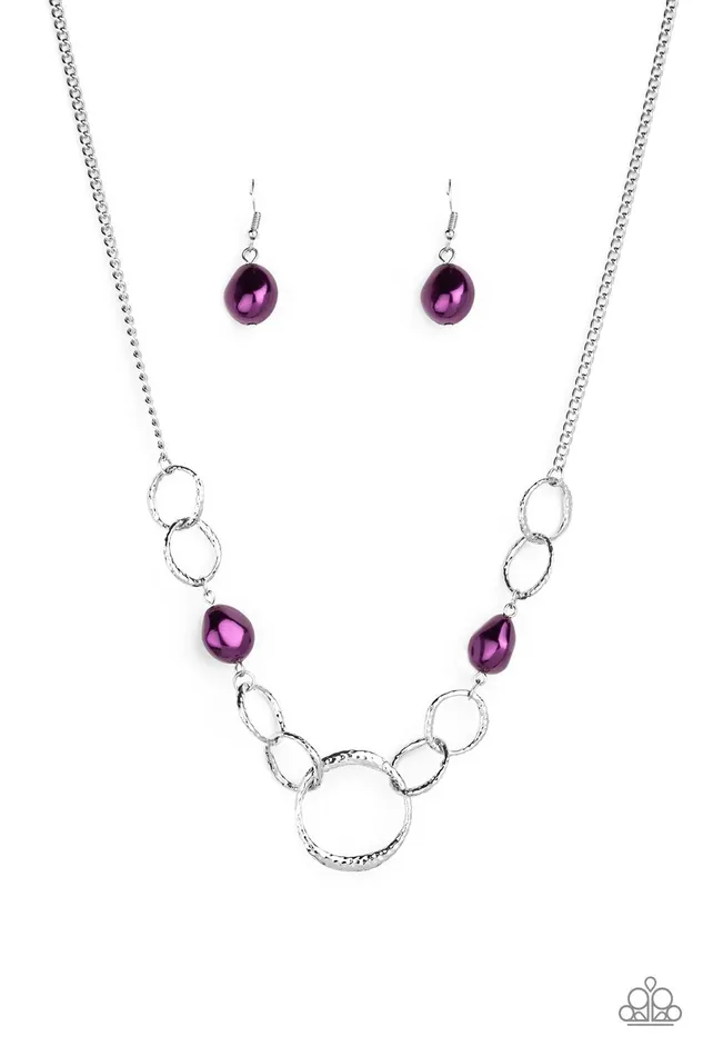 Paparazzi Necklace Lead Role Purple Paparazzi Jewelry Necklaces