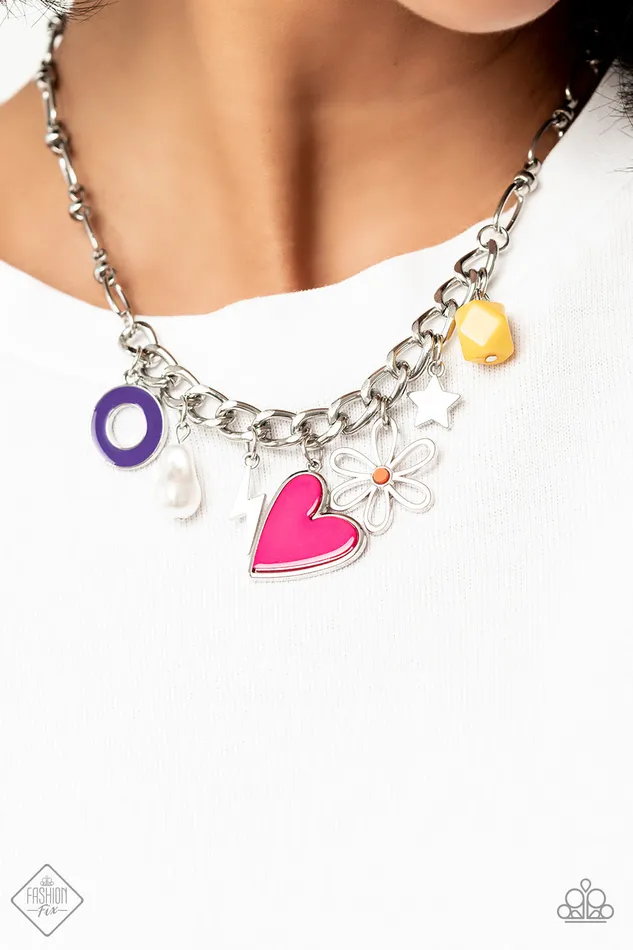 Paparazzi Necklace Living in CHARMony Multi Paparazzi Jewelry Necklaces