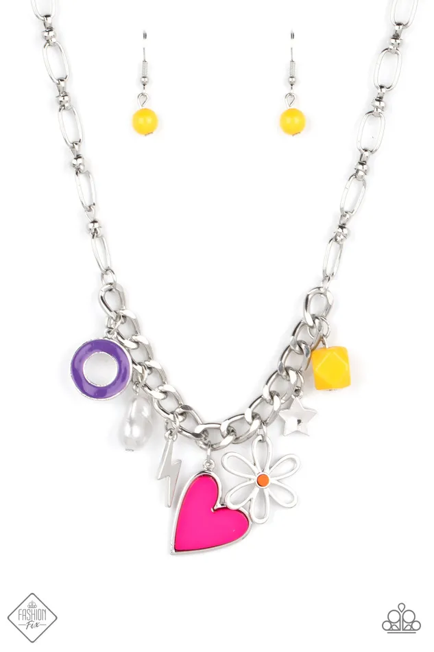 Paparazzi Necklace Living in CHARMony Multi Paparazzi Jewelry Necklaces
