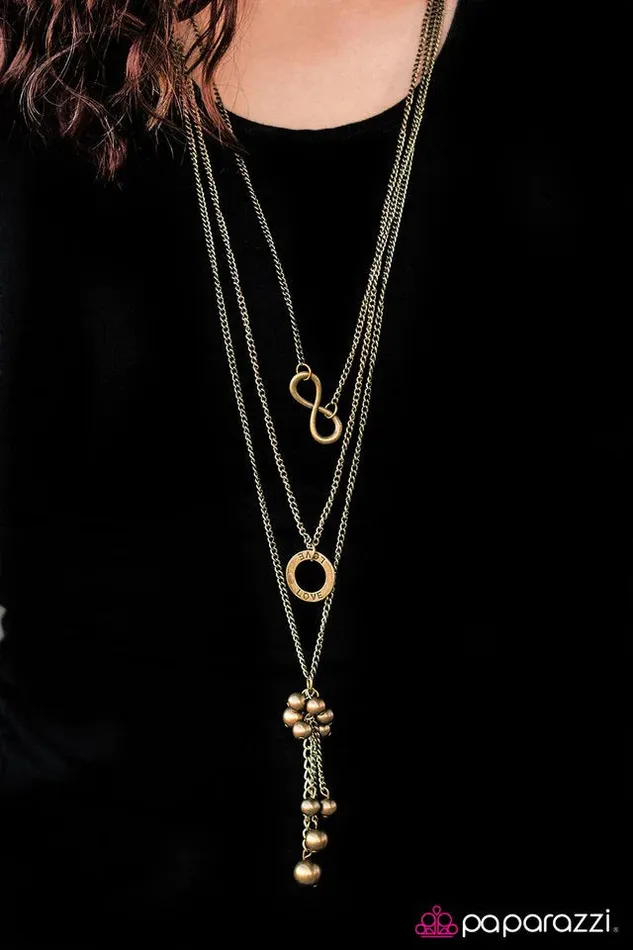 Paparazzi Necklace Love Affair Brass Paparazzi Jewelry Necklaces