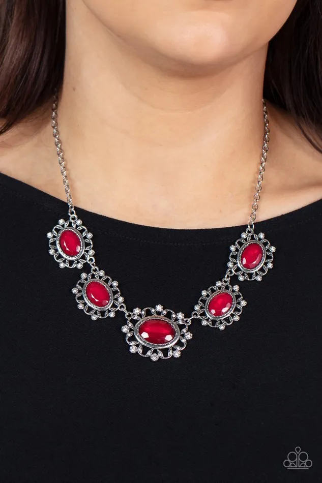 Paparazzi Necklace Meadow Wedding Red Paparazzi Jewelry Necklaces