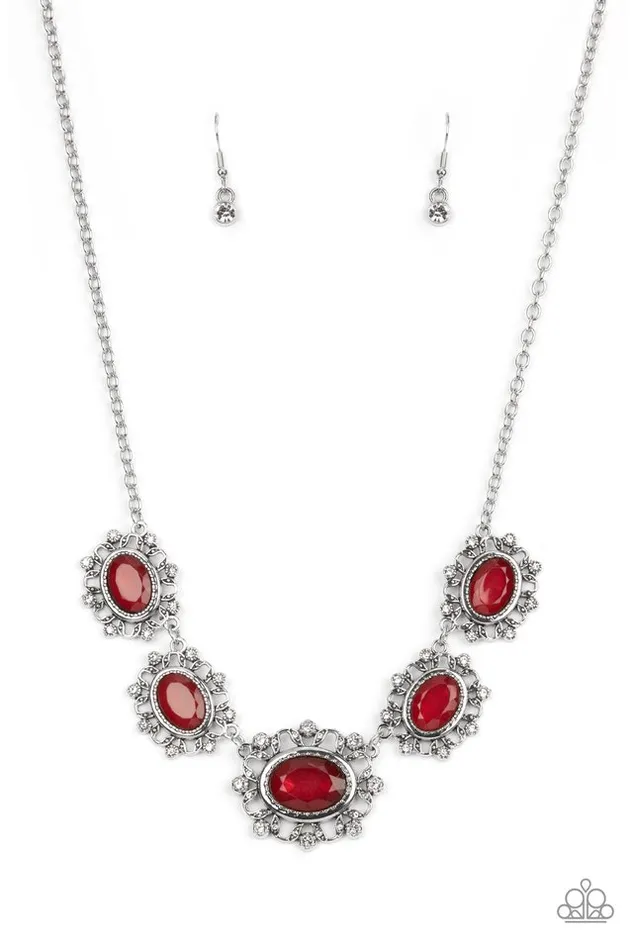 Paparazzi Necklace Meadow Wedding Red Paparazzi Jewelry Necklaces