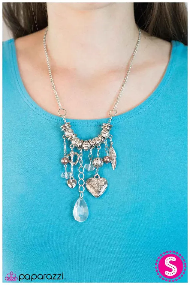 Paparazzi Necklace Method To the Madness Brown Paparazzi Jewelry Necklaces