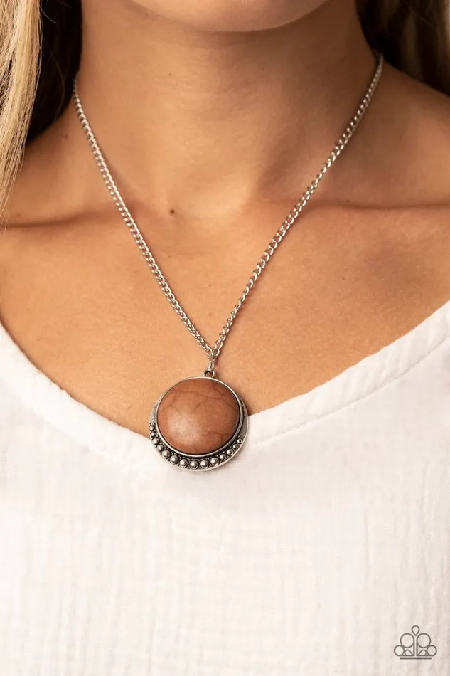 Paparazzi Necklace Mojave Moon Brown Paparazzi Jewelry Necklaces Paparazzi Necklace Mojave Moon Brown Paparazzi Jewelry Necklaces