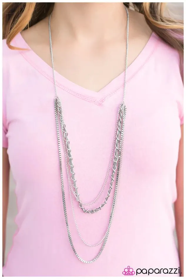 Paparazzi Necklace No Rest For The Wicked Silver Paparazzi Jewelry Necklaces