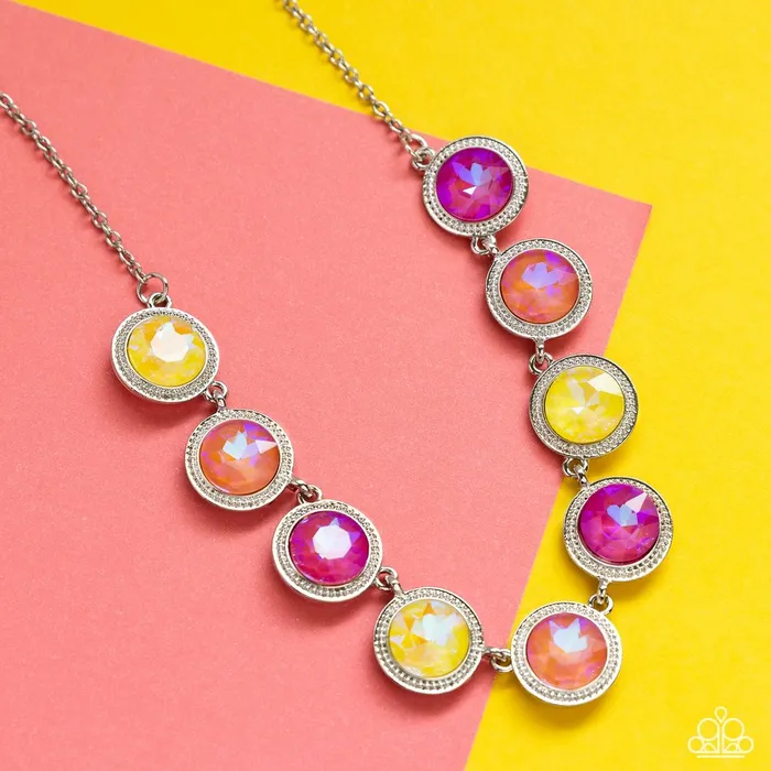 Paparazzi Necklace Queen of the Cosmos Yellow Paparazzi Jewelry Necklaces
