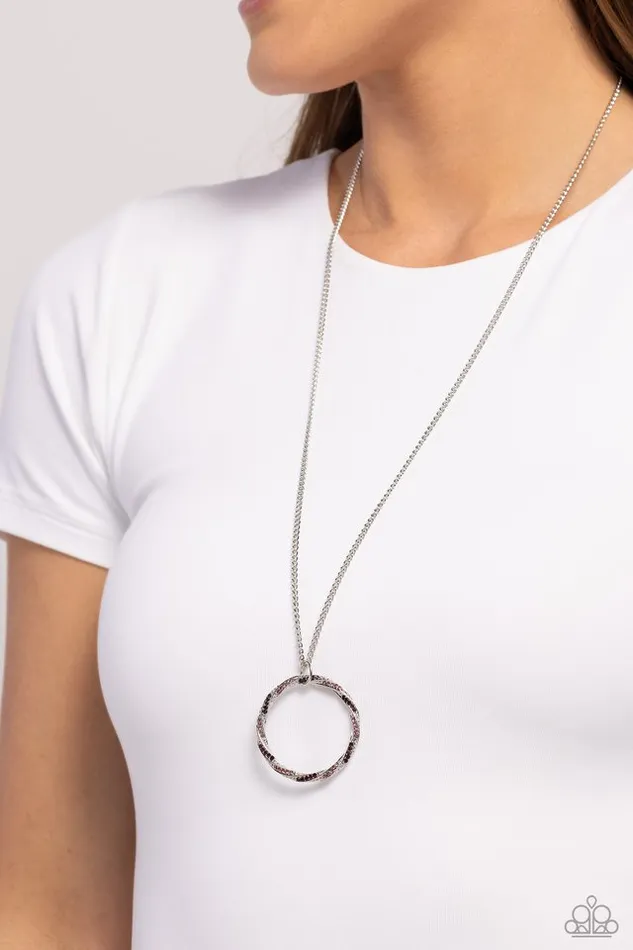 Paparazzi Necklace RING It Back Purple Paparazzi Jewelry Necklaces