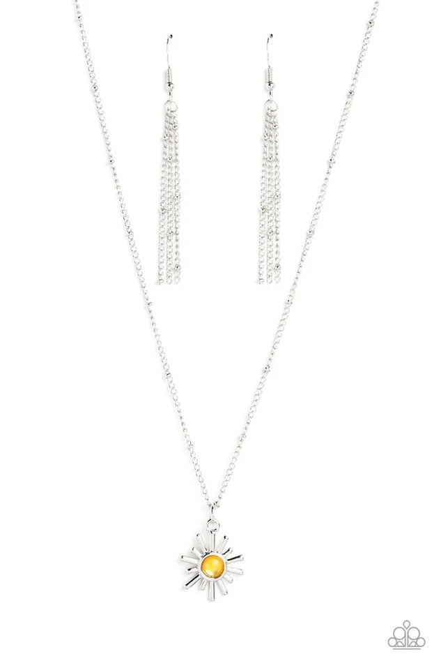 Paparazzi Necklace Soak up the Sun Yellow Paparazzi Jewelry Necklaces