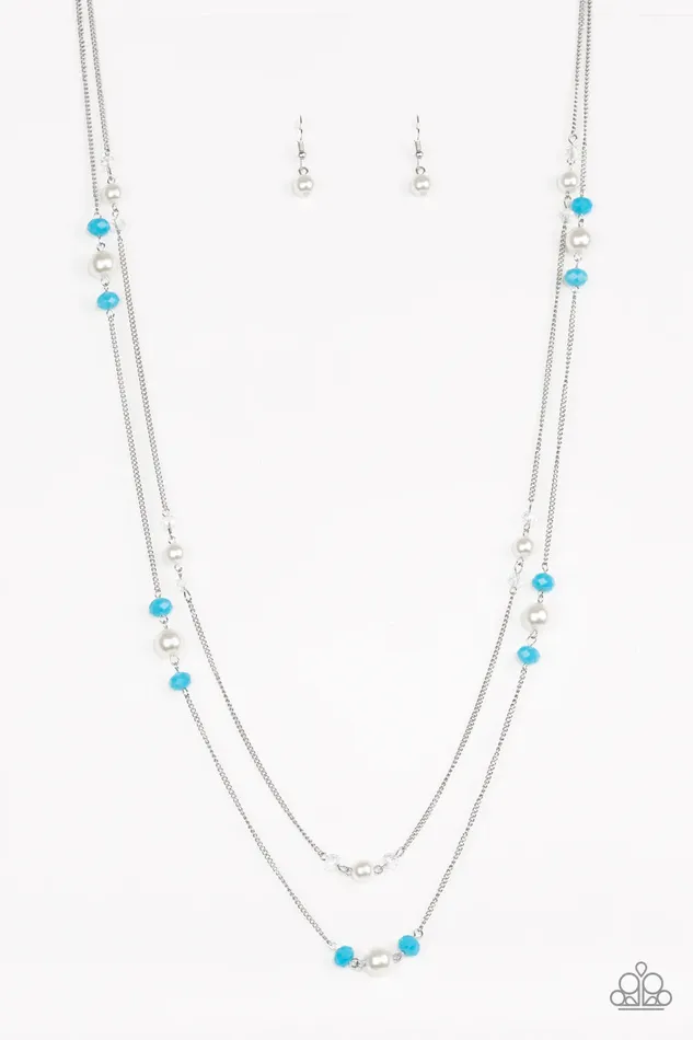 Paparazzi Necklace Spring Splash Blue Paparazzi Jewelry Necklaces