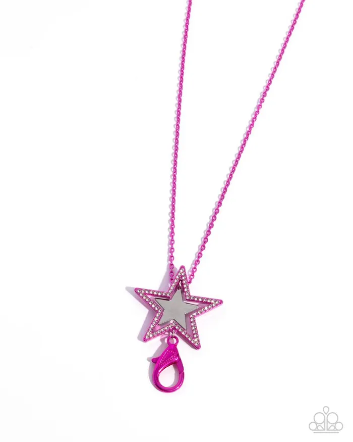 Paparazzi Necklace Stellar Search Pink Paparazzi Jewelry Necklaces