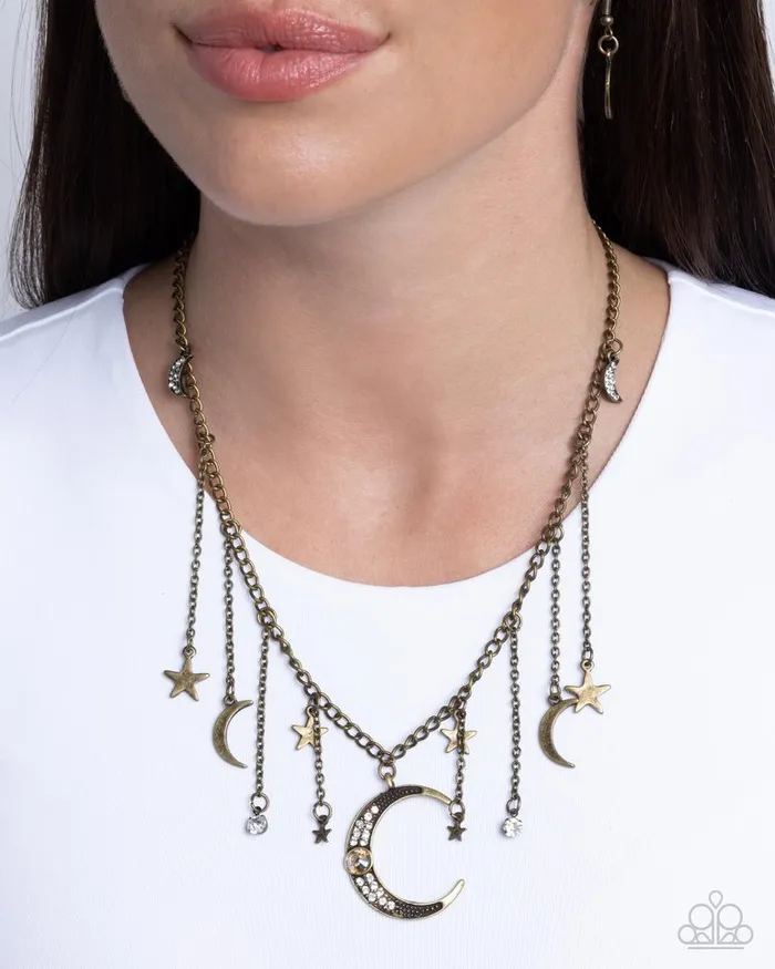 Paparazzi Necklace Stellar Selection Brass Paparazzi Jewelry Necklaces