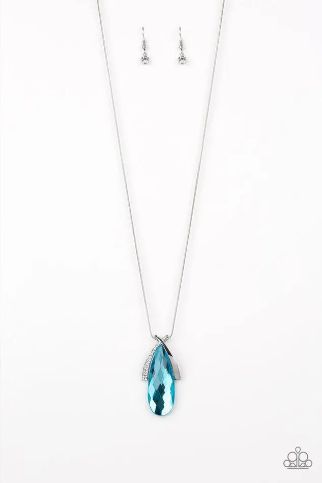 Paparazzi Necklace Stellar Sophistication Blue Paparazzi Jewelry Necklaces