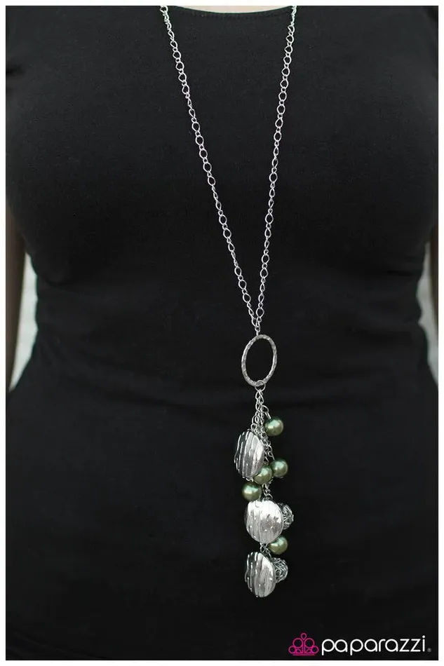 Paparazzi Necklace Sure Thing Green Paparazzi Jewelry Necklaces