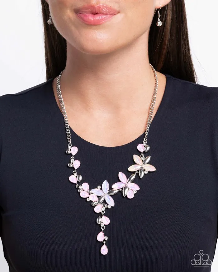Paparazzi Necklace Vibrant Valley Pink Paparazzi Jewelry Necklaces