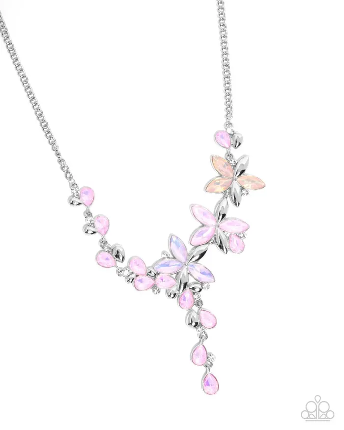 Paparazzi Necklace Vibrant Valley Pink Paparazzi Jewelry Necklaces