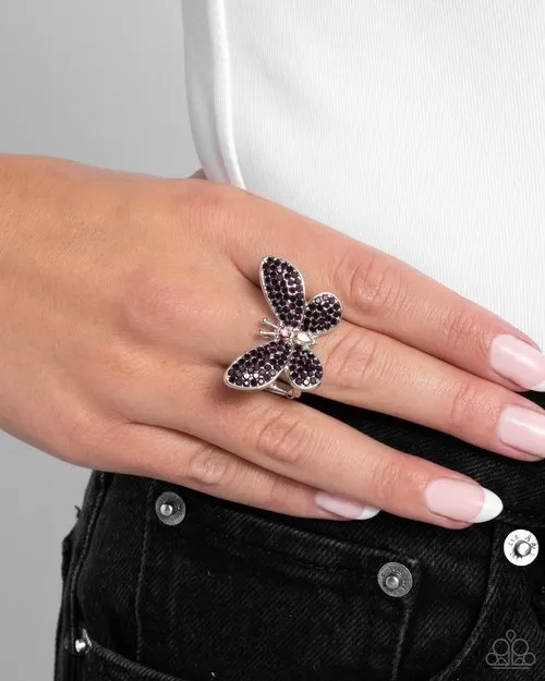Paparazzi Ring Admirable Ascension Purple Paparazzi Jewelry Rings