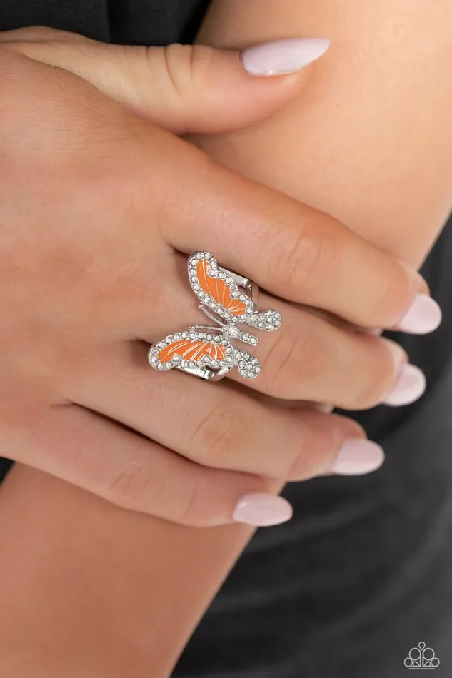 Paparazzi Ring All Good WINGS Orange Paparazzi Jewelry Rings