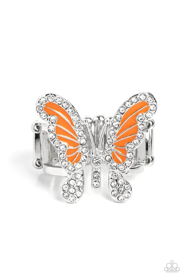 Paparazzi Ring All Good WINGS Orange Paparazzi Jewelry Rings Paparazzi Ring All Good WINGS Orange Paparazzi Jewelry Rings
