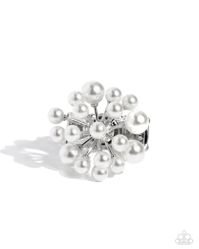 Paparazzi Ring Bubbly Beau White Paparazzi Jewelry Rings Paparazzi Ring Bubbly Beau White Paparazzi Jewelry Rings
