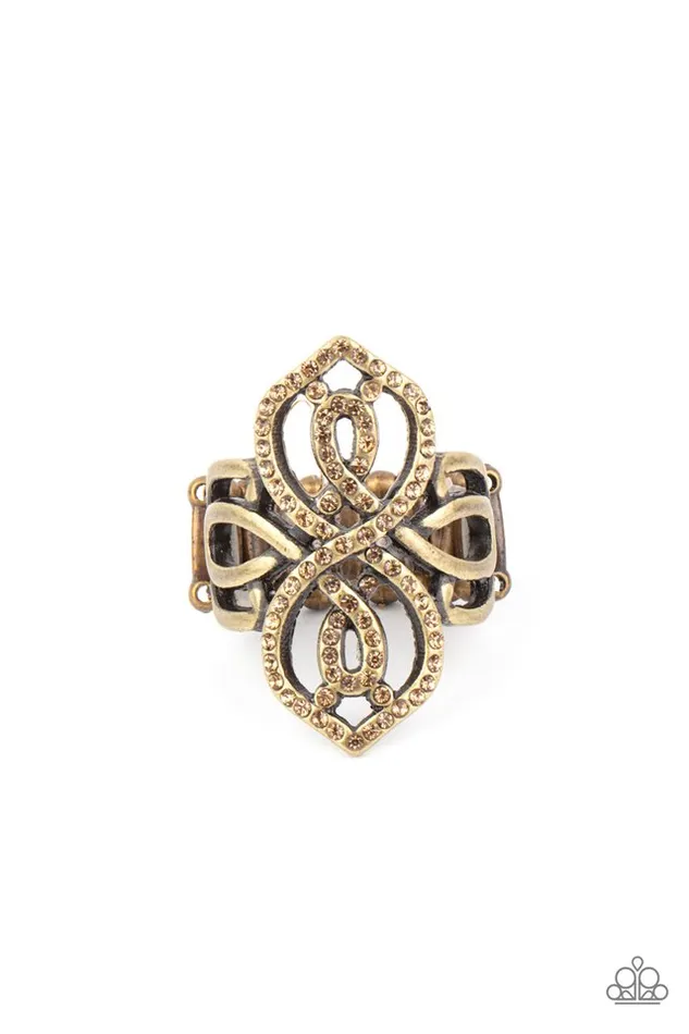 Paparazzi Ring Duchess Drama Brass Paparazzi Jewelry Rings Paparazzi Ring Duchess Drama Brass Paparazzi Jewelry Rings